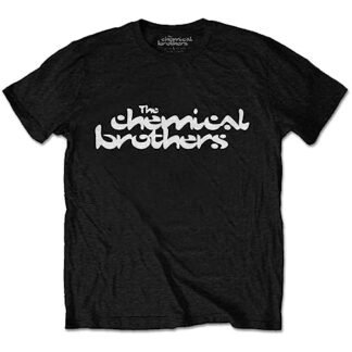 Camiseta masculina com logotipo The Chemical Brothers | Mercadoria oficialmente licenciada, Preto, P (CDs)