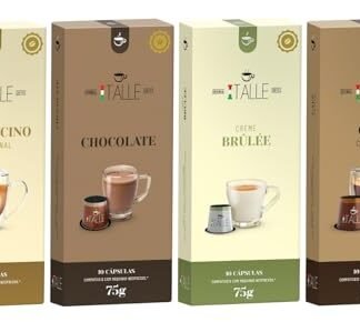 Cápsulas Compativeis Nespresso Cappuccino Chocolate Brulee 40 Unid