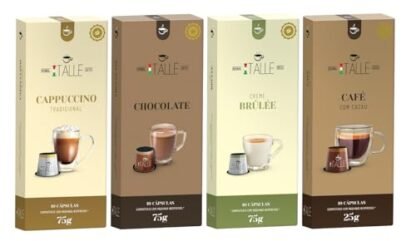 Cápsulas Compativeis Nespresso Cappuccino Chocolate Brulee 40 Unid