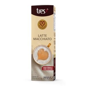 3 Corações Cápsula Latte Macchiato TRES - 10 unidades