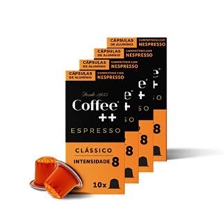 Coffee Mais │Café Super Especial em Cápsulas │ Clássico │100% Arábica │Torra Média │Pack 4 caixas de 10 unidades