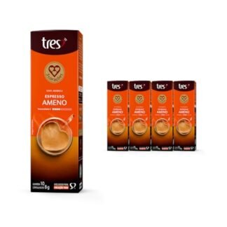 3 Corações Pack Cápsula de Café Espresso Ameno TRES - 40 un