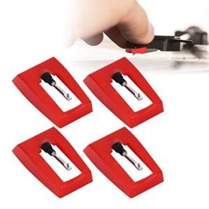 4 peças agulha de toca-discos, agulha de substituição de toca-discos, substituição de agulhas de toca-discos, agulha de fonógrafo Stylus toca-discos elétrico substituição de acessório de agulha (Equipamentos)