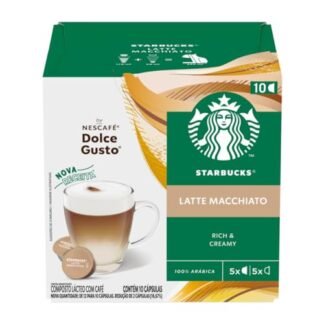 Café em cápsula dolc gust nescafé Star buks Latte Macchiato 10 cápsulas