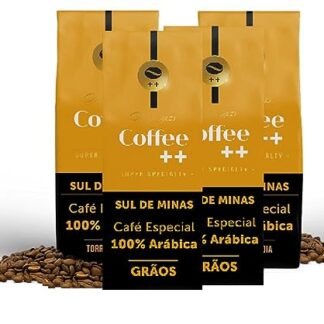 Coffee Mais │Café Super Especial em Grãos │ Luiz Paulo Pereira - Mantiqueira de Minas │100% Arábica │Torra Média │Pack 4 unidades de 250g
