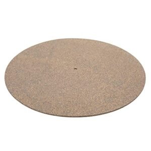Tapete giratório perfeitamente adequado para toca-discos de madeira de cortiça evita o carregamento estático em casa (Equipamentos)