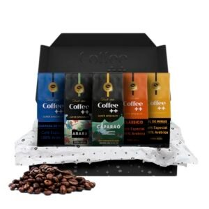 Kit 5 Pacotes Café Especial Grãos Coffee Mais Chapada, Sul de Minas, Classico, Arara e Caparaó 250g