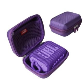 Hermitshell Capa rígida de viagem para alto-falante Bluetooth portátil JBL Go 3 / JBL Go 3 Eco (roxo, capa para JBL GO 3) (Equipamentos)