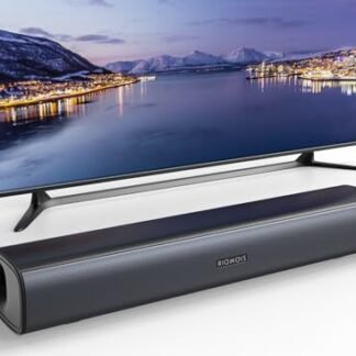 Soundbar Riowois para smart TV, alto-falantes, soundbar para TV, com refletor de graves personalizado, design compacto e fácil configuração, sistema de som ambiente de áudio doméstico para projetor de