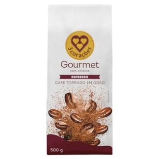 3 Corações Café Torrado em Grãos Espresso Gourmet, 500g