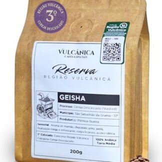 Café Geisha Especial em Grãos 200g - Premiado Cereja Descascado Região Vulcânica