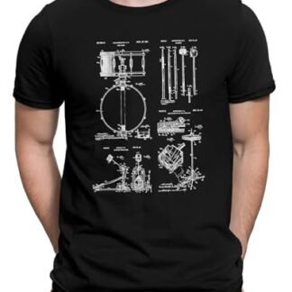 Camiseta Bateria Instrumento Musical Rock Camisa De Banda (Camisetas)