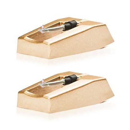 eXuby Agulha de substituição para toca-discos com ponta de diamante – Pacote com 2 – Compatível com Crosley, Jensen, Pyle, Detrola e mais – Som superior – Proteja seu vinil – 3000 horas de reprodução ââ'¬" Quick Insta (Equipamentos)