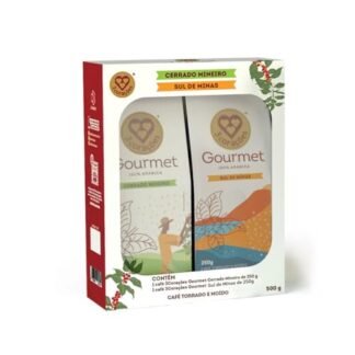 3 Corações Kit Café Gourmet Torrado e moído - Cerrado Mineiro e Sul de Minas, 2x250g