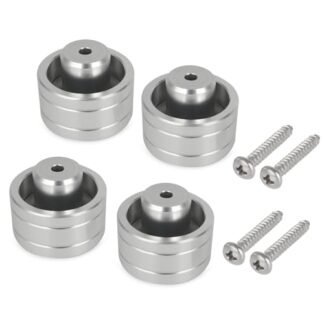 WIKIBB 4 peças de almofadas de substituição vintage para toca-discos Pioneer PL-512/514/516/518/540/560, pés de suspensão personalizados para toca-discos com parafusos, antivibração, melhoram o som de (Equipamentos)