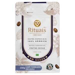 3 Corações Café Torrado em Grãos Rituais 85+, Aroma Frutas Secas, 250g