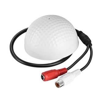 Richer-R Captador HiFi Sound Vioce Monitoramento Áudio Dispositivo de captação Cabeça de microfone com 100 m de largura para segurança CCTV ao ar livre (Equipamentos)