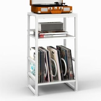 ZEXVIDA Suporte para toca-discos de vinil para mesa de canto (Equipamentos)