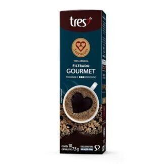 Capsula de Café Filtrado Gourmet TRES 3 Corações 10 unid