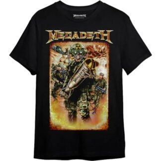 Camiseta Megadeth Camo Man (BR, Alfa, 3G, Regular, Preto) (Camisetas)