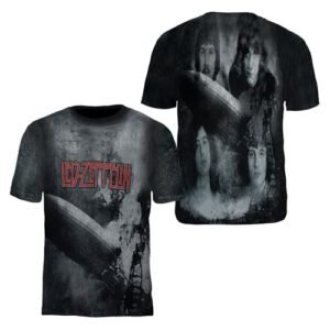 Camiseta Led Zeppelin Stamp Rockwear | Moda, Bandas, Estilo Alternativo, Rock, Oficial. (BR, Alfa, P, Regular, CD)