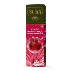 3 Corações Cápsula Chá Hibisco e Maçã TRES - 10 Unidades
