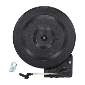 AsrMyjcx Toca-discos de, toca-discos com transmissão por correia, resistente ao desgaste, fácil de substituir, fácil de usar, práticos (Equipamentos)