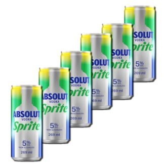 Pack Bebida Mista Alcoólica Absolut Vodka Sprite - 6 unidades de lata 269ml