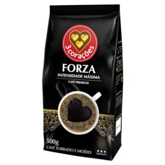 3 Corações Café Torrado e Moído Premium Forza Intensidade Máxima, 500g