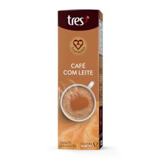 3 Corações Cápsula Café com Leite TRES - 10 unidades