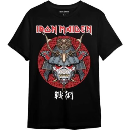 Camiseta Plus Size Iron Maiden Senjutsu III Preto Consulado OF0050 Tamanho:XXX;Cor:Preto (Camisetas)