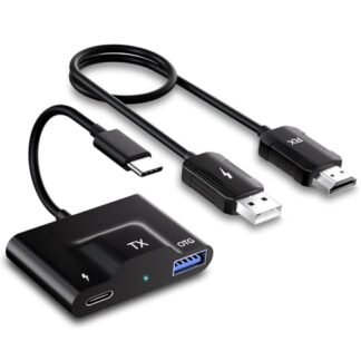 INVERSE NET Transmissor e receptor HDMI sem fio, dongle sem fio Hdmi, streaming de vídeo e áudio para TV/monitor/projetor do Mac Book/Sur Face/Chrome Book/Phone 15/Pad/Ga Laxy