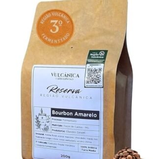 Café Especial em Grãos Fermentado 200g - Bourbon Amarelo Premiado - Região Vulcânica