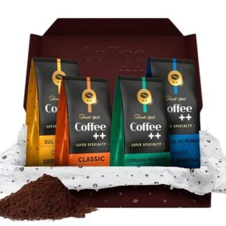 Coffee Mais │Café Super Especial Torrado e Moído │ Kit Família com 4 Pacotes → 1 Clássico + 1 Chapada de Minas + 1 Mantiqueira de Minas + 1 Cerrado Mineiro │100% Arábica │ Torra Média │ 4 x 250g