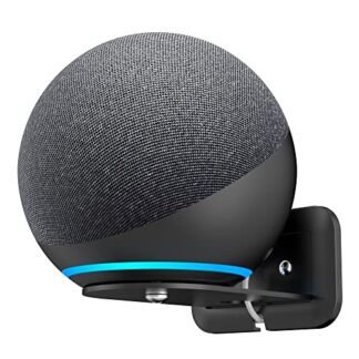 HomeMount Suporte de Parede de Metal para Google Nest Mini e Echo 4ª Geração - Suporte de Montagem Em Parede para Alto-Falante com Gerenciamento de Cabos para Ocultar Fios Bagunçados, Acessórios Que E (Equipamentos)
