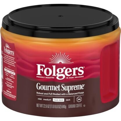 Folgers Gourmet Supreme Ground Coffee, latas de 650 ml