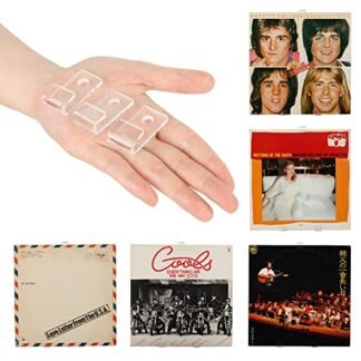 Suporte de parede transparente para disco de vinil, pacote com 18 unidades – Suporte de álbum de acrílico elegante para casa e escritório – Exiba sua audição diária de LP com pequenos ganchos (Equipamentos)