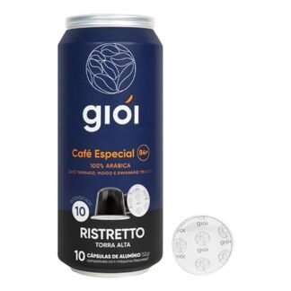 Giói Café Especial, 100% Arábica, Cápsulas Compatíveis com Nespresso, 84+ (10 Cápsulas, Ristretto)