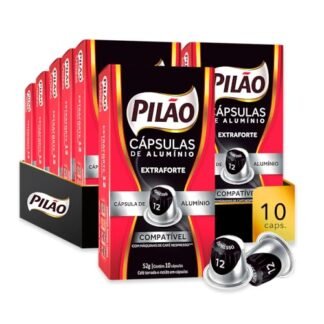 PACK PILÃO EXTRAFORTE ESPRESSO 12-10 PACOTES DE 10 CÁPSULAS