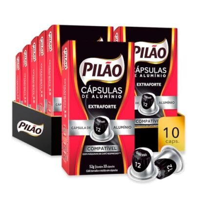 PACK PILÃO EXTRAFORTE ESPRESSO 12-10 PACOTES DE 10 CÁPSULAS