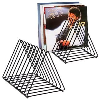 Skywin Triângulo De Prateleira De Armazenamento De Vinil Para Discos - Suporte De Suporte Para Discos De Vinil Com Capacidade Para 60 Álbuns - A Prateleira De Vinil Que Economiza Espaço (Equipamentos)