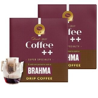Coffee Mais │Café Super Especial BRAHMA em Drip │100% Arábica │Torra Média │Pack 2 Unidades de 100g