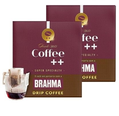 Coffee Mais │Café Super Especial BRAHMA em Drip │100% Arábica │Torra Média │Pack 2 Unidades de 100g