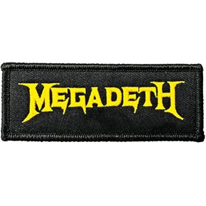 Megadeth Logotipo masculino bordado preto (CDs)