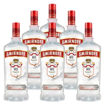 Vodka Destilada Smirnoff 1,75l 6 Unidades