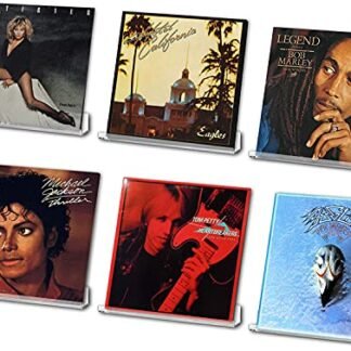 Prateleira para discos de vinil – Armazenamento de vinil – Suporte de disco LP de vinil transparente – Rack de armazenamento de vinil para casa ou estúdio – Moldura acrílica para discos e livros com (Equipamentos)