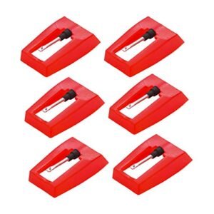 Agulha para toca-discos, 6 peças de agulha de substituição de diamante universal para toca-discos de vinil ION iCT09RS Quick Play LP, Power Play LP, Flash Quick Play, Vinil vertical, Archive LP, Forever LP (Equipamentos)