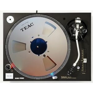 1 tapete giratório para toca-discos DJ Reel to Reel #2, 1200 recordações de vinil, tapete giratório para toca-discos (Equipamentos)