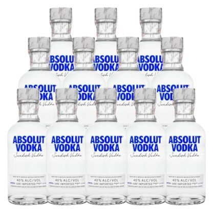 Vodka Sueca Absolut Tradicional 200ml 12 Unidades