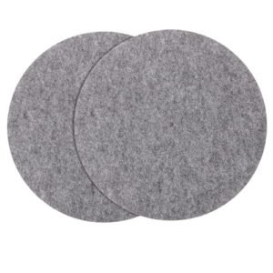 WHAMVOX 2 peças, tapete para gravador, toca-discos, protetor de vinil, disco protetor, disco de vinil, tapete para toca-discos de vinil, tapete de feltro digital para toca-discos (Equipamentos)